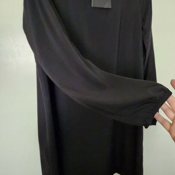 Just Fashion Now Womens Black Open Long Sleeve Midi Dress Size 2XL - Picture 3 of 6